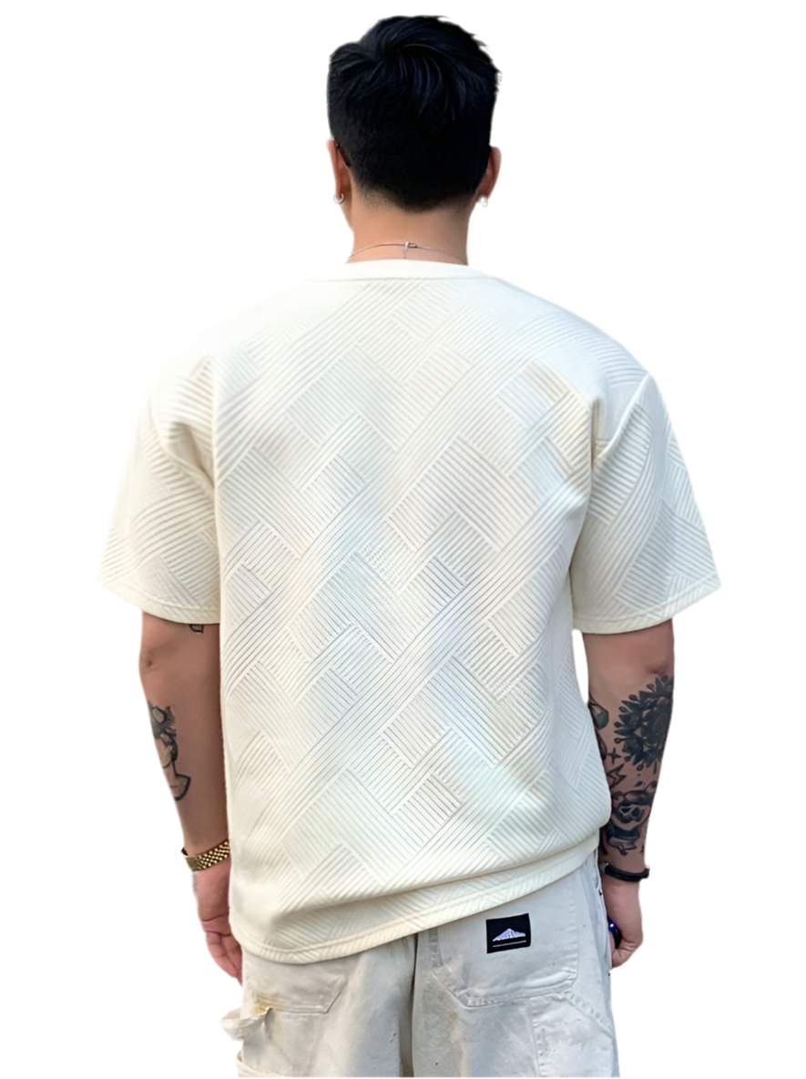 IvoryTextured Luxe Tee