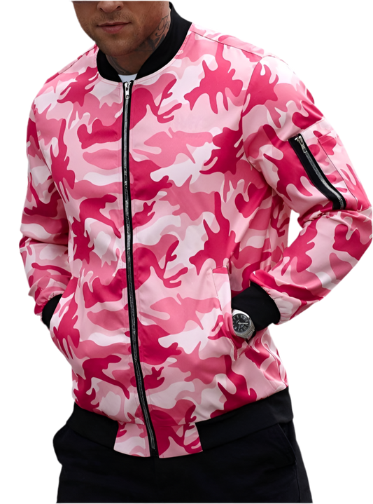 Pink Camo Bomber