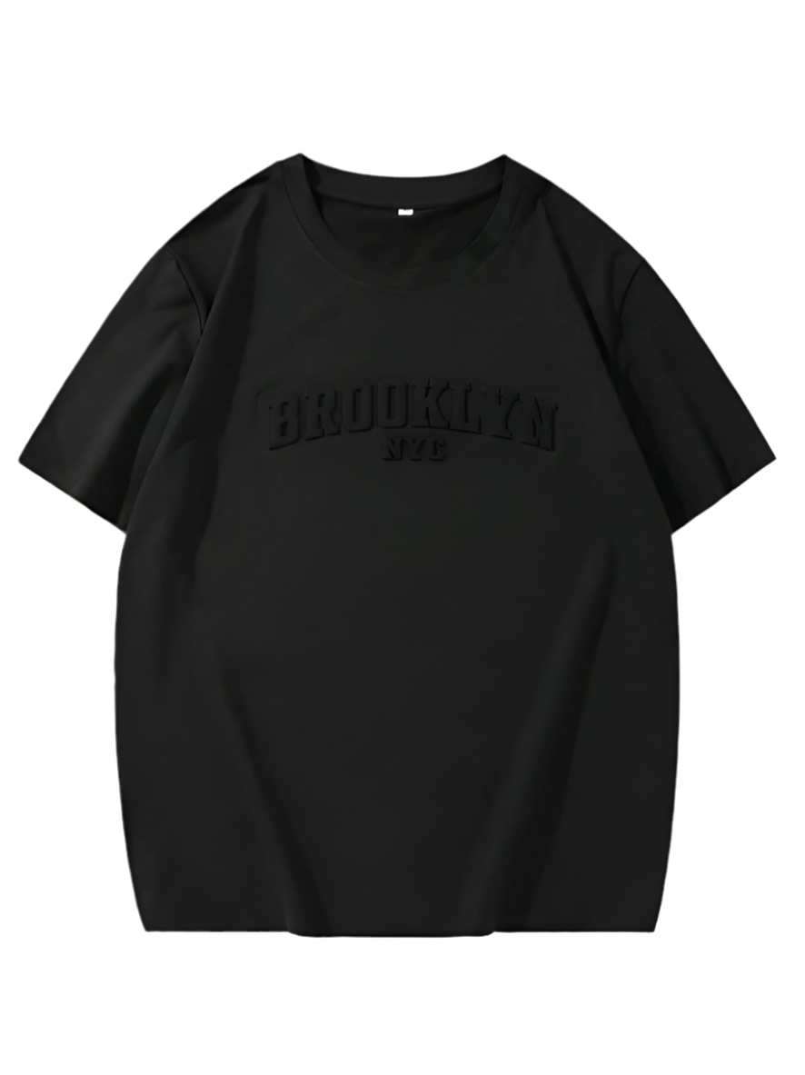 Brooklyn Oversized Embossed Tee