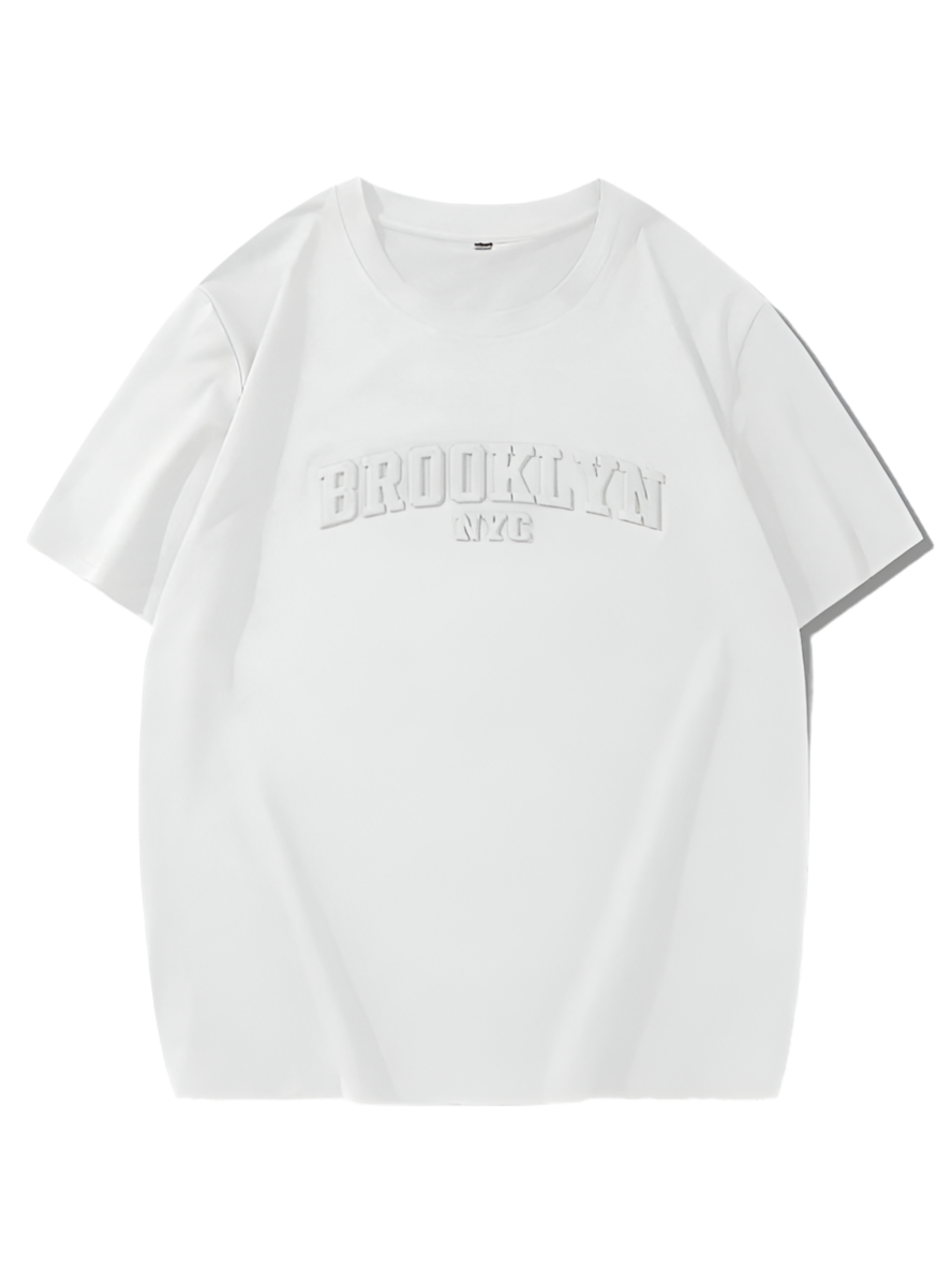 Brooklyn Oversized Embossed Tee